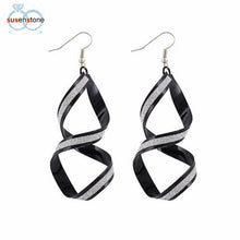 Load image into Gallery viewer, SUSENSTONE 1Pair Women Alloy Matte Dangle Earings Eardrop Jewelry