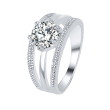 Load image into Gallery viewer, Women Wedding Engagement Ring Crystal Jewelry Rings