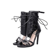 Load image into Gallery viewer, Sexy Women gladiator Rome Sandals Belt strap buckle High Heels Party shoes